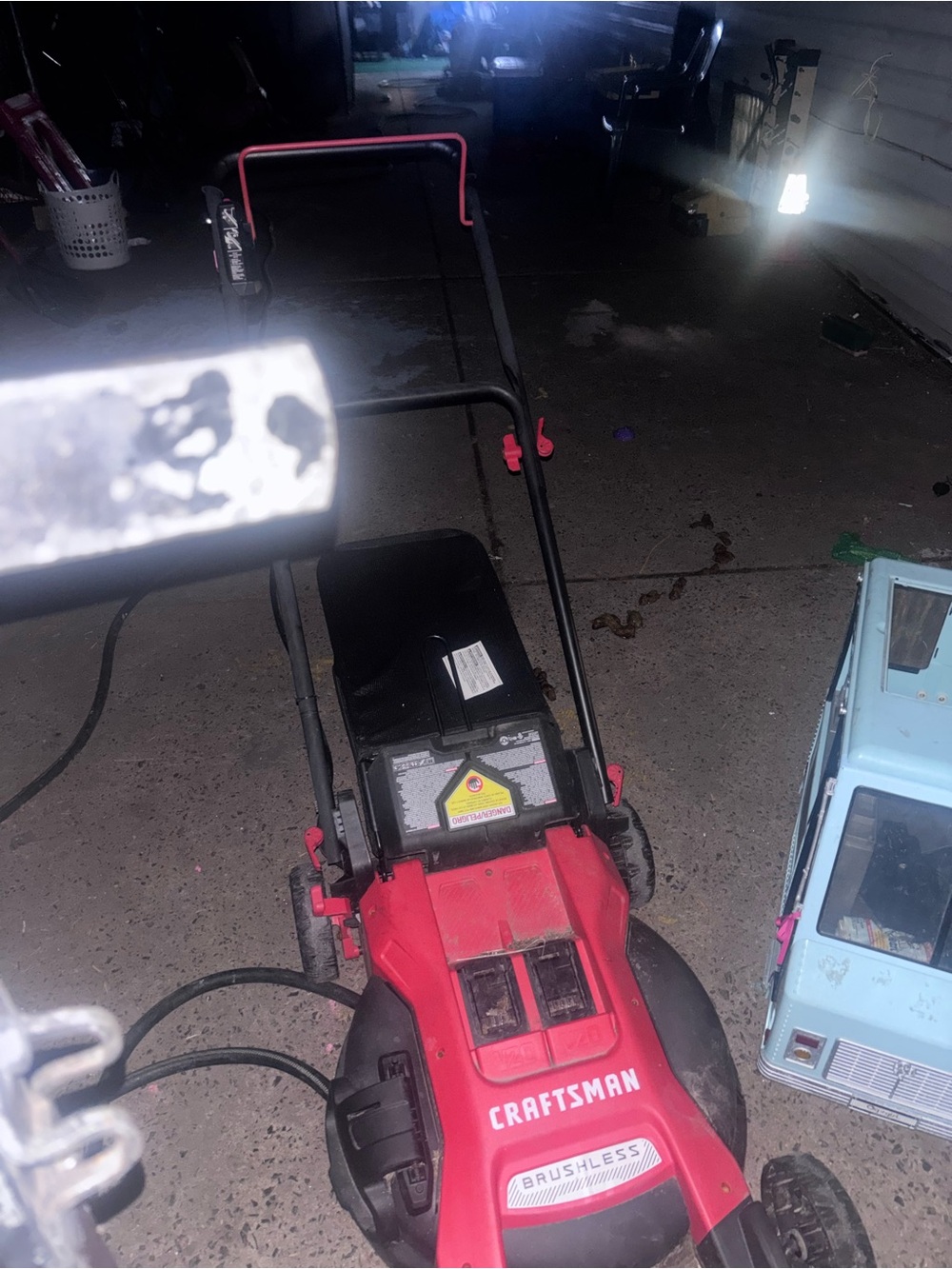 Craftsman Red and Black Electric Lawn Mower